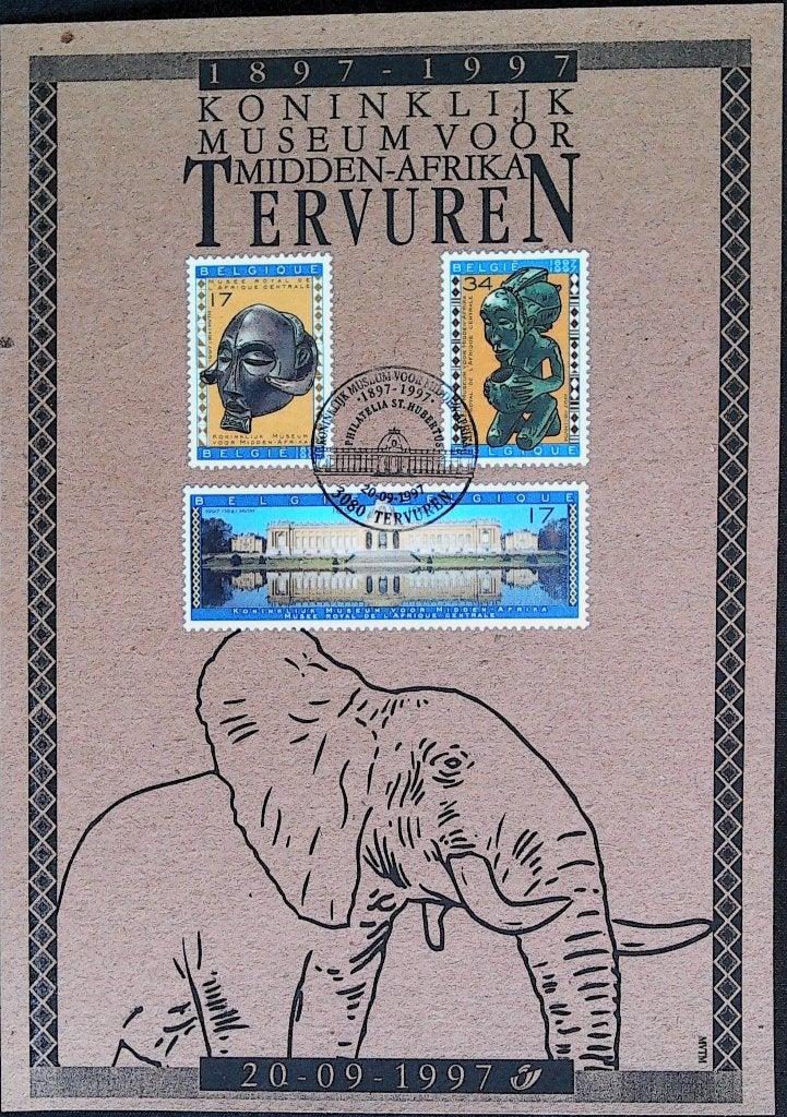 België / Belgique 2727/29 op herdenkingskaart, Postzegels en Munten, Met stempel, Verzenden, Kunst, Gestempeld
