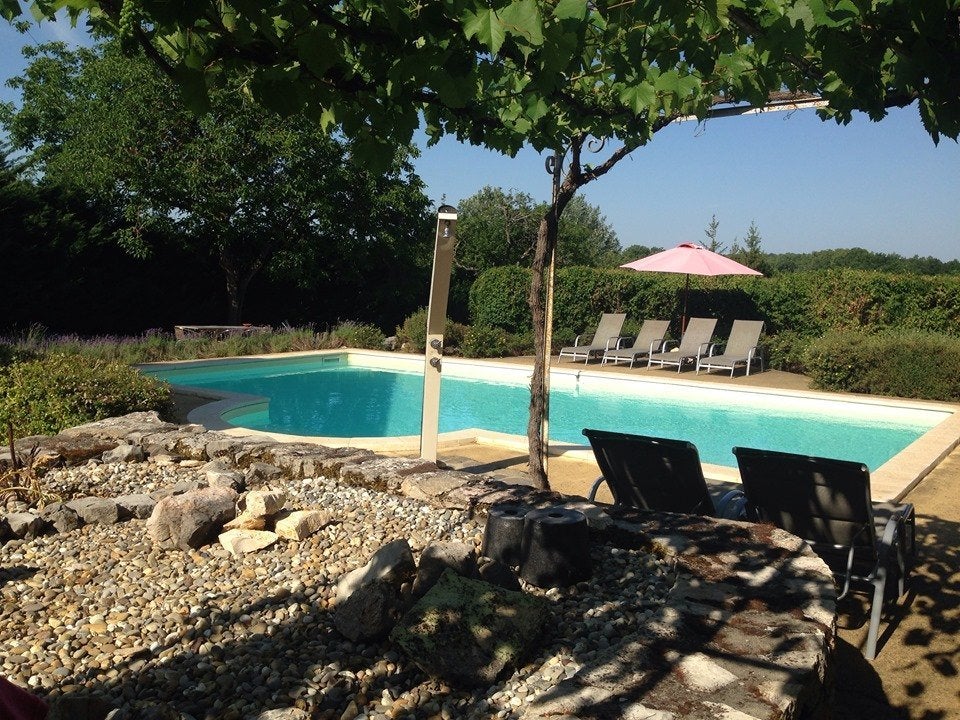 Promo vakantie gîtes Frankrijk-LOT tot 10 pers. Verw.zwembad, Vakantie, 4 of meer slaapkamers, Open haard, In bergen of heuvels