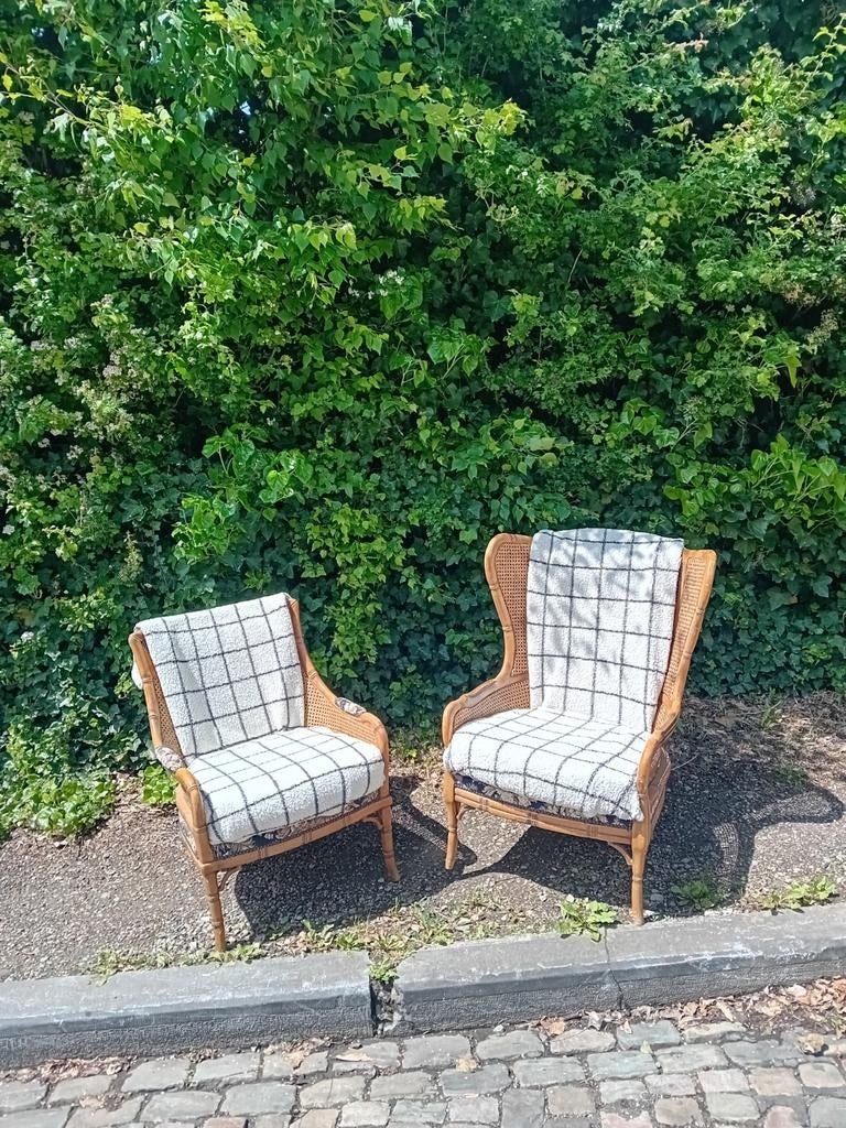 2 rotin fauteuils, Huis en Inrichting