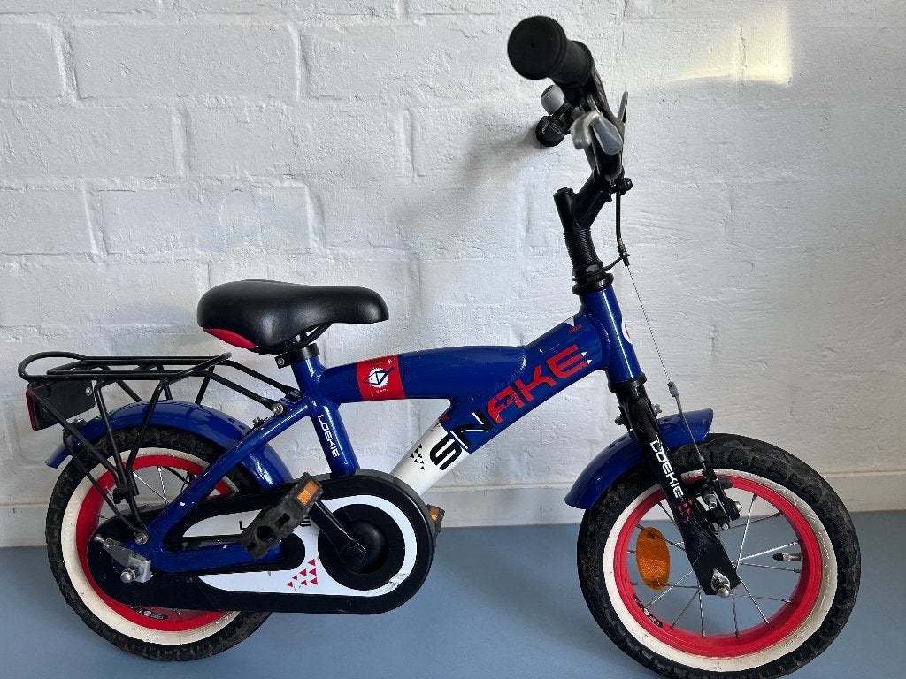 Kinderfiets Loekie Snake 12-inch, Fietsen en Brommers, Fietsen | Kinderfietsjes, Ophalen, Terugtraprem, Zijwieltjes, Gebruikt