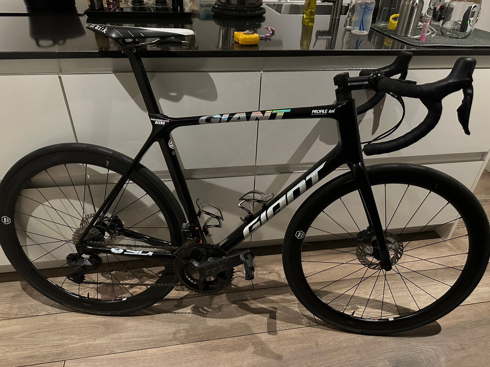Giant TCR maat L Ultegra 12 speed di2 +powermeter 1000km max, Fietsen en Brommers, Ophalen, Zo goed als nieuw, Aluminium