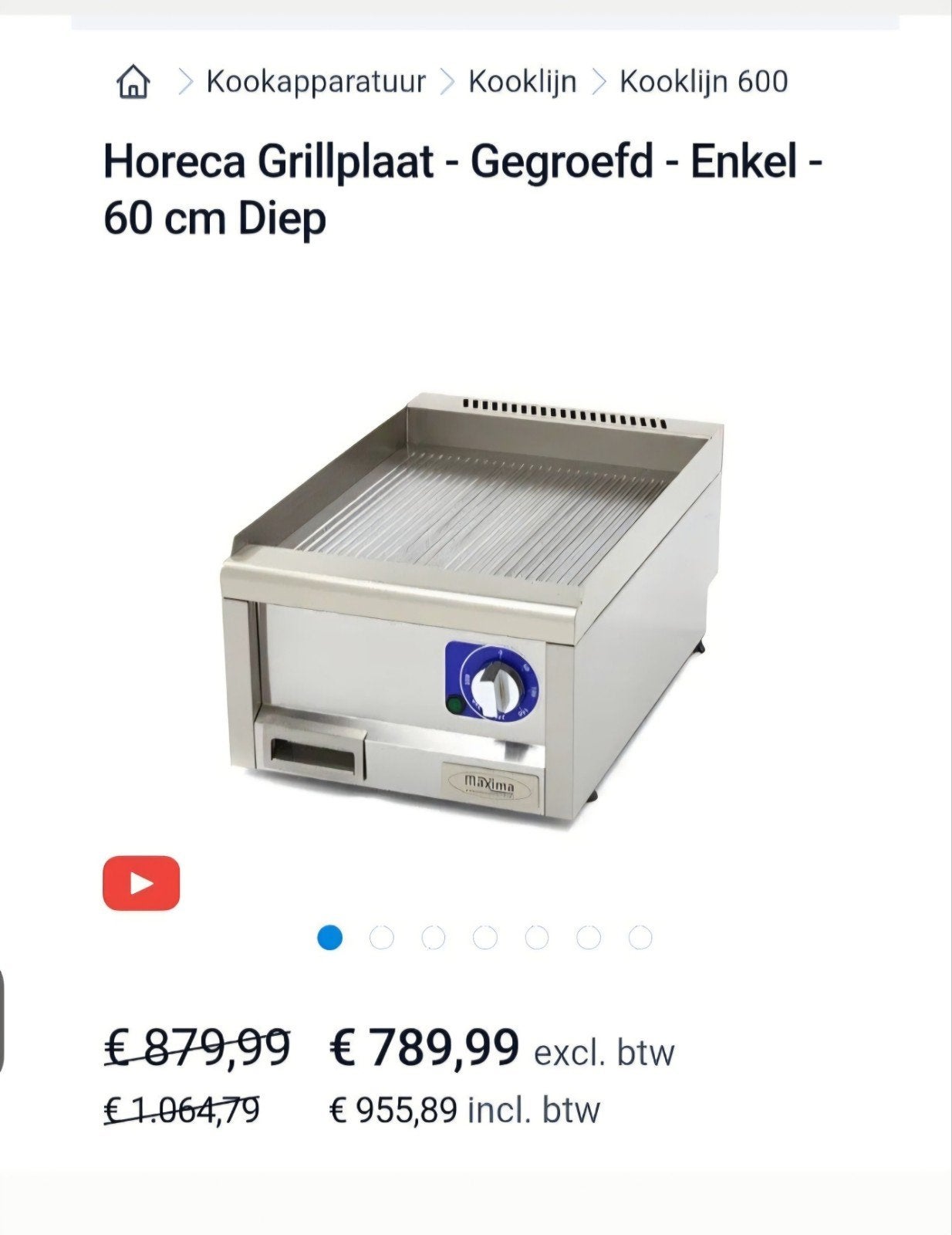 Maxima professionele grillplaat, Enlèvement, Neuf