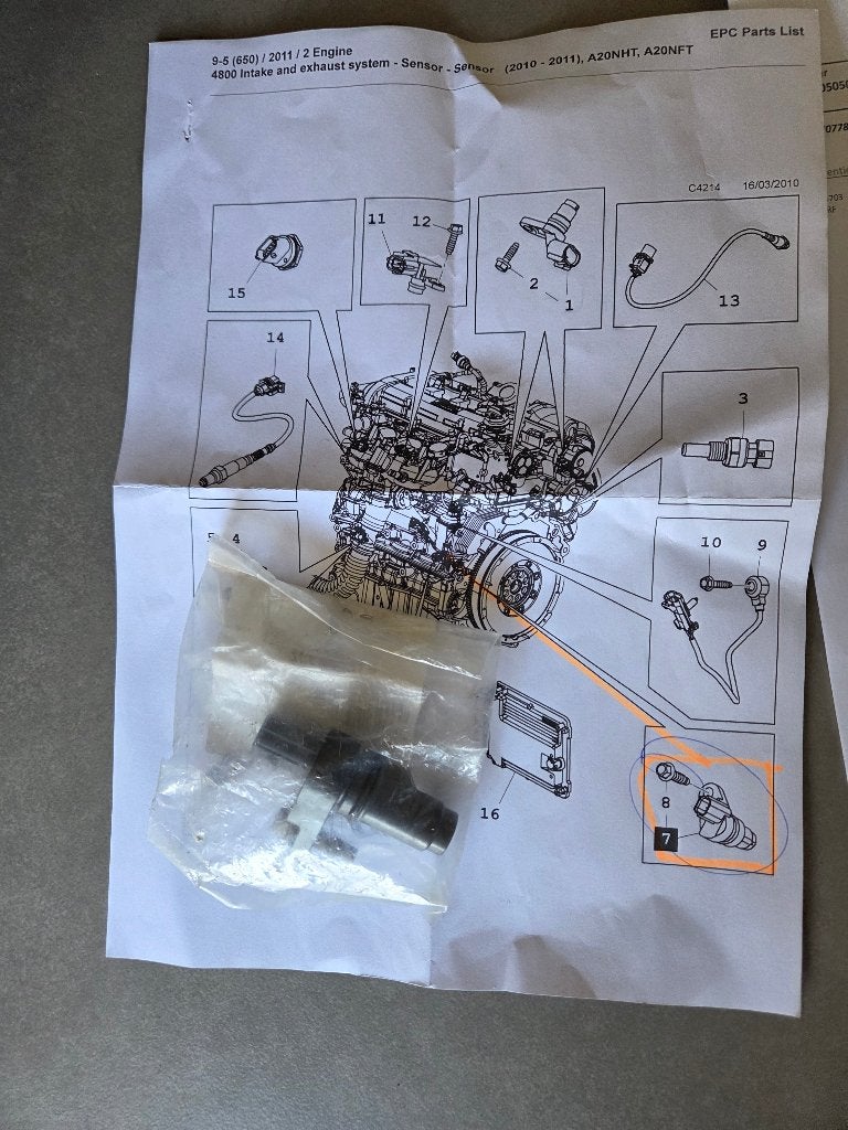 Saab 95 ng krukaspositie sensor, Auto's, Saab, Particulier, Te koop