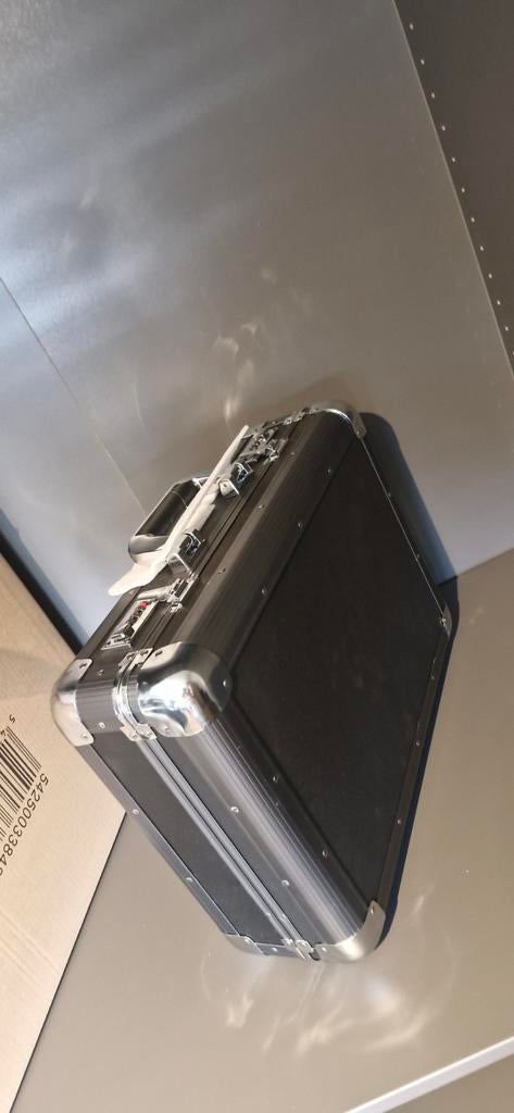 Luxe Aluminium Attachékoffer / Pilotenkoffer – Zwart/Zilver, Ophalen of Verzenden