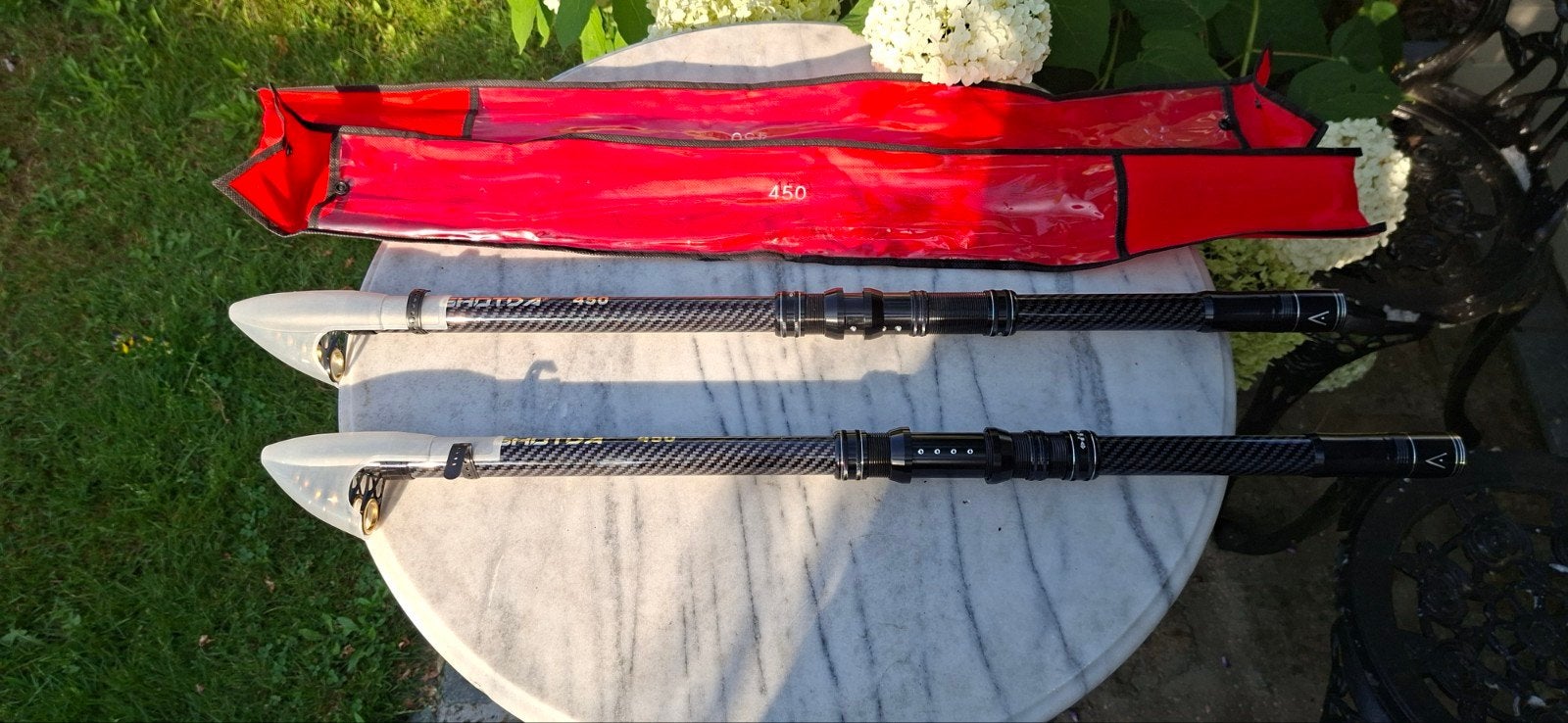 2 telescope hengels 4,5 m, Ophalen