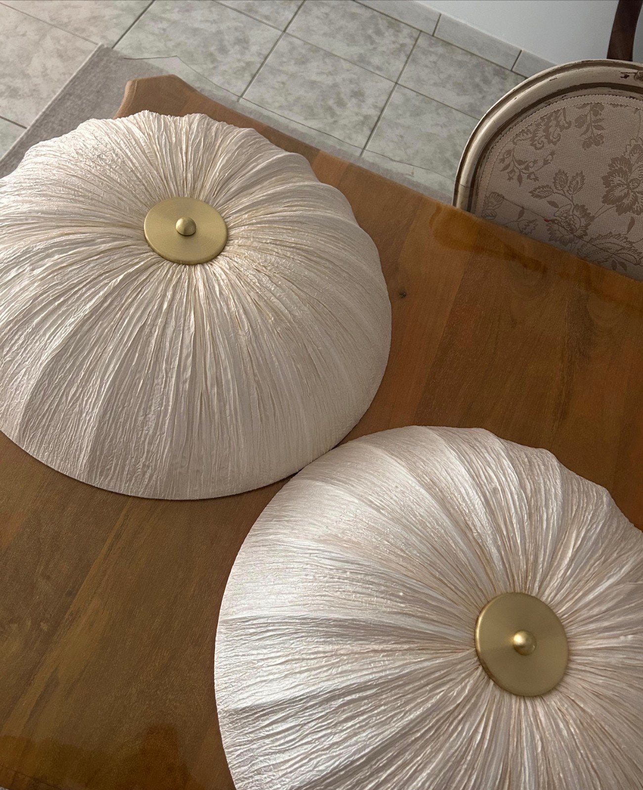 PLAFONNIER ROND EFFET LIN
50 cm de largeur
Deux pièces dispo, Ophalen, Rond, Plafondlamp