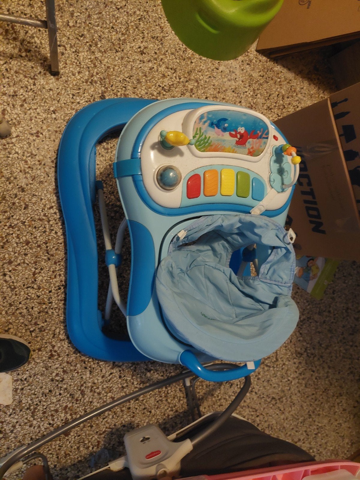 3 maal baby loopwagen, Ophalen