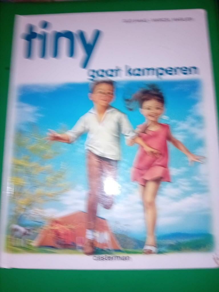 boek tiny gaat kamperen, Boeken, Gijs Haag + Marcel Marlier, Ophalen of Verzenden, Zo goed als nieuw, Fictie