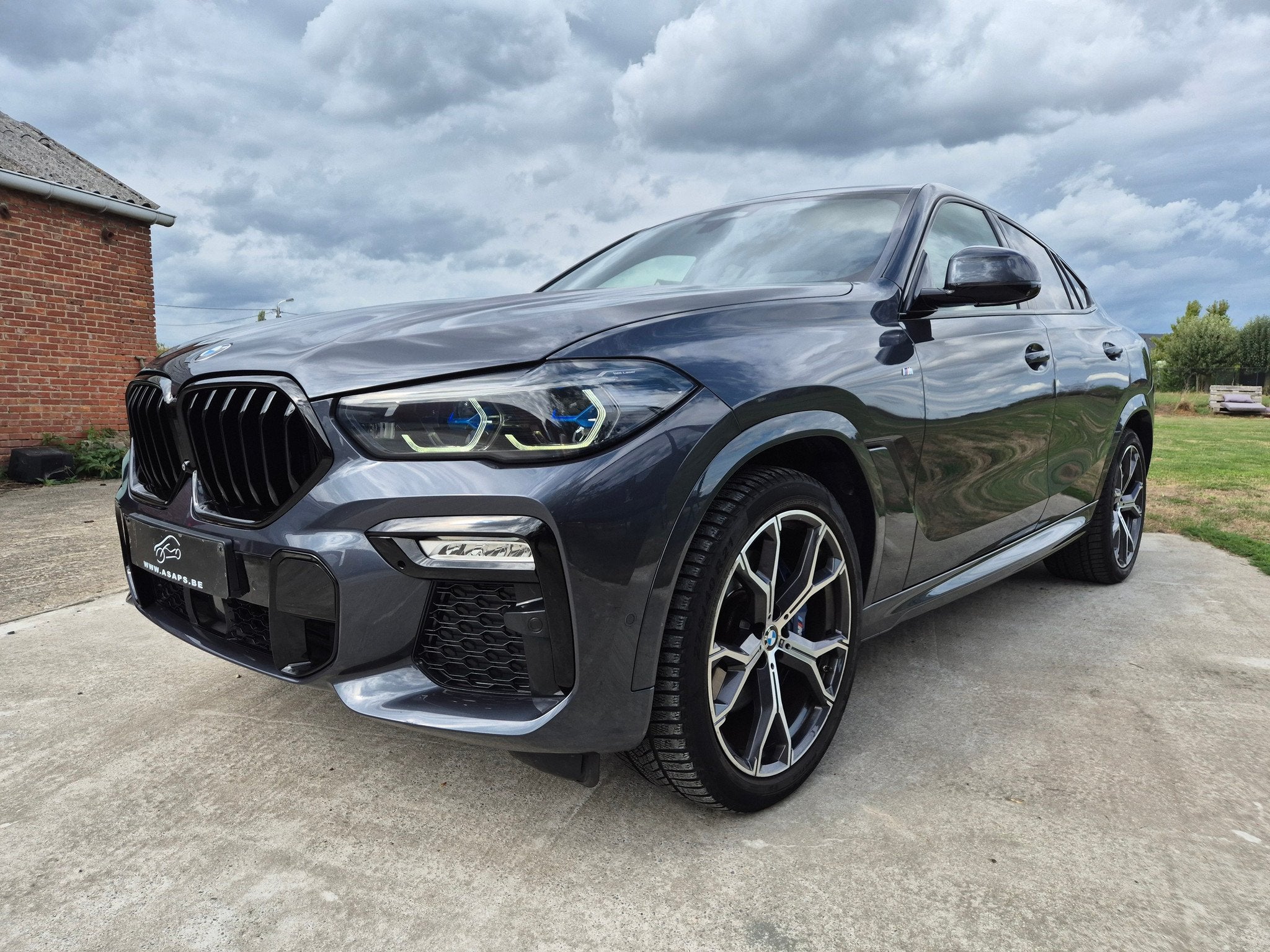 BMW X6 * Xdrive40i * M-Sport * LASER * PANO * HUD *, Auto's, Automaat, Gebruikt, 333 pk, Verwarmde buitenspiegels