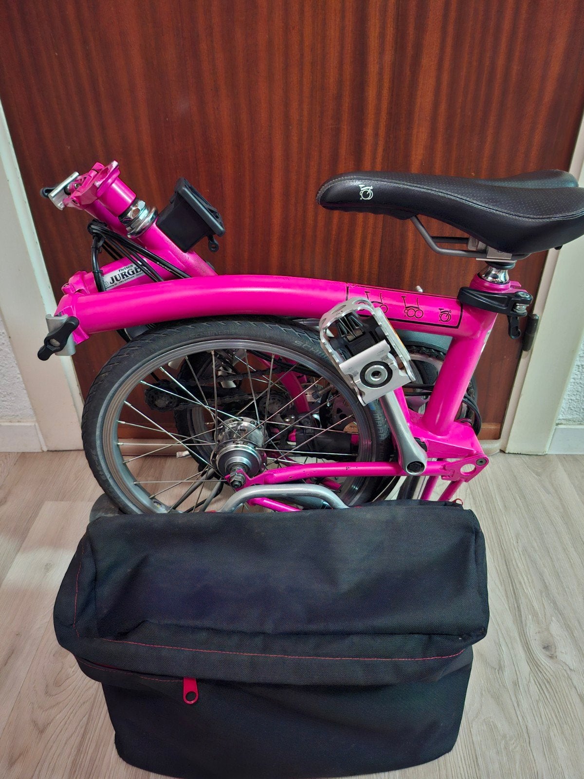 Brompton vouwfiets H6R, Ophalen, Gebruikt, Brompton, 14 tot 16 inch