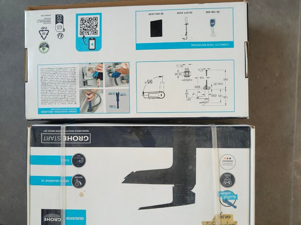 Kraan zwart van grohe, Ophalen