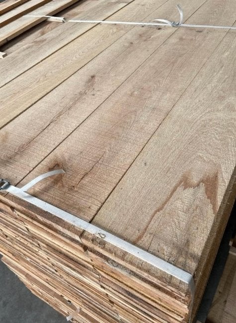 massief Eiken planken 22x200 mm fijnbezaagd nu € 6,50 p/m, Ophalen