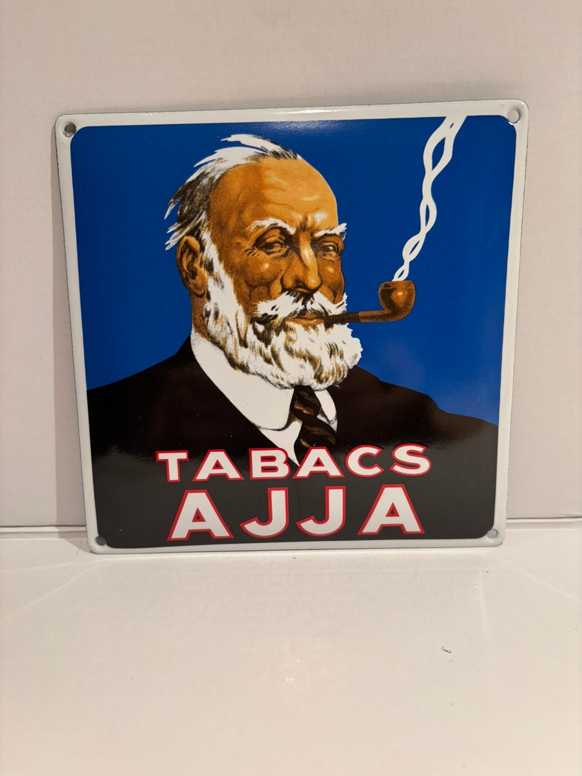 Plaque émaillée tabacs Ajja, Antiquités & Art, Enlèvement ou Envoi