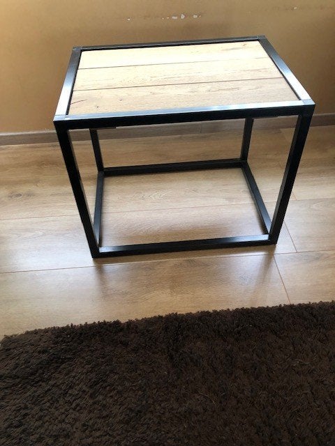 Salontafel 60 (B) x 45,5 (D) x 49 (H) cm, Maison & Meubles, Tables | Tables de salon, Chêne, 50 à 100 cm, Comme neuf, Enlèvement