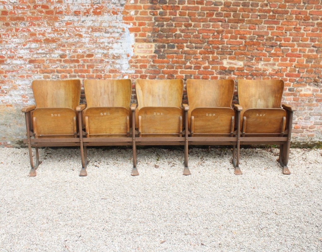 Vintage bioscoopstoelen van Fibrocit, Antiek en Kunst, Ophalen