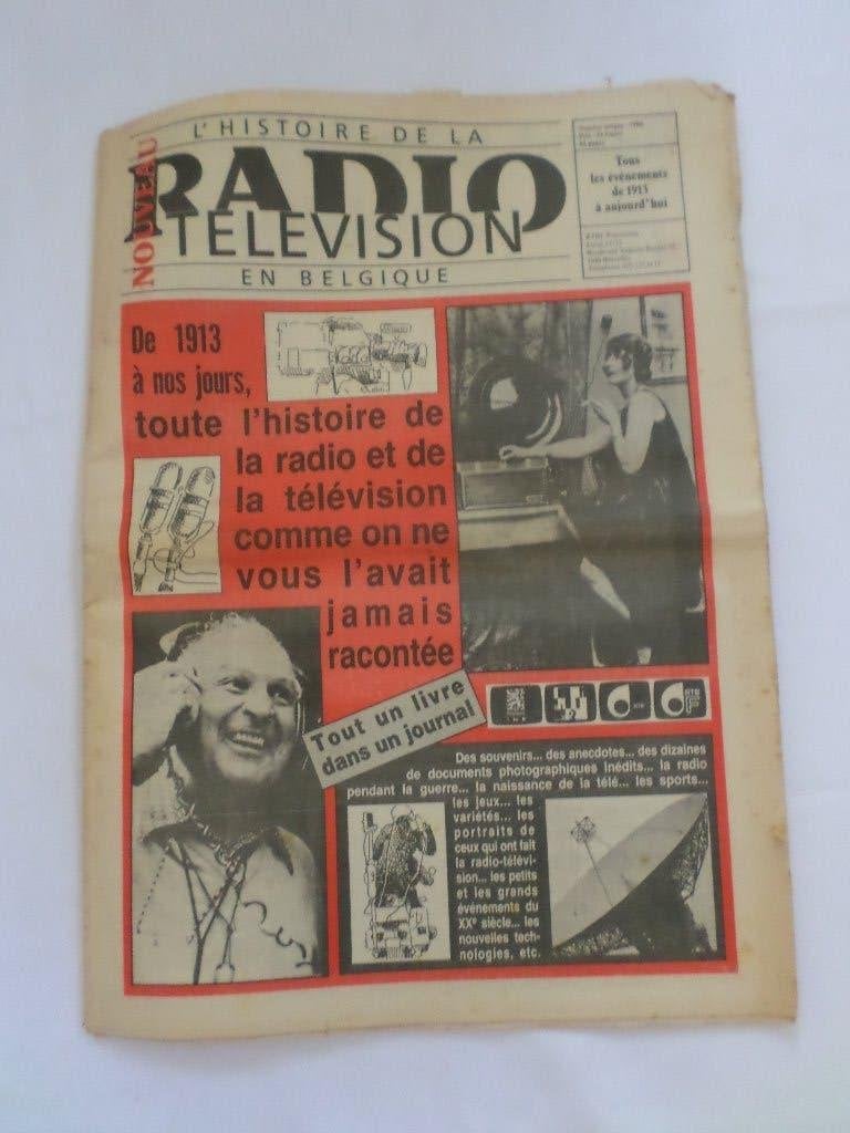 Krant De geschiedenis van radio en televisie in België 1984, Verzamelen, Ophalen of Verzenden, 1980 tot heden, Krant