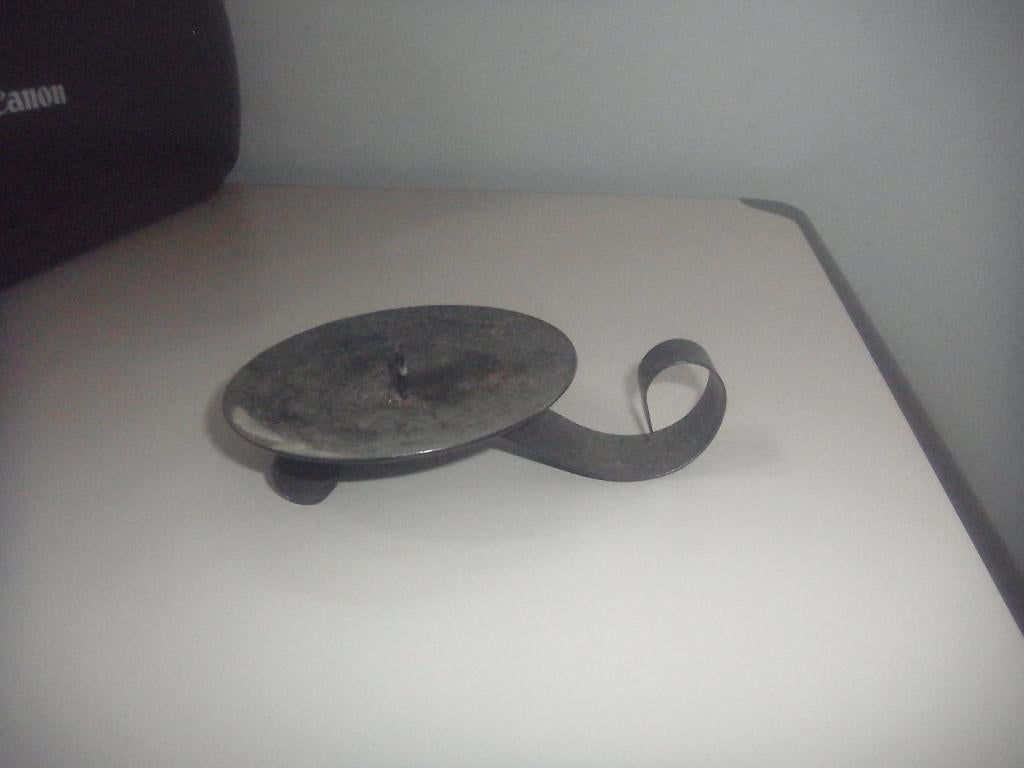 vintage kandelaar zwart, Ophalen of Verzenden, Zo goed als nieuw, Zwart, Kandelaar