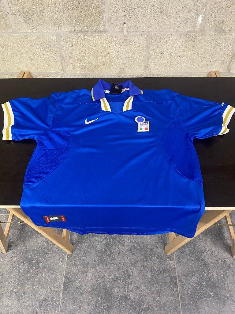 Maillot officiel Italie Nike – Saison 1998-1999, Sport en Fitness, Voetbal, Zo goed als nieuw, Shirt, Maat XL, Ophalen