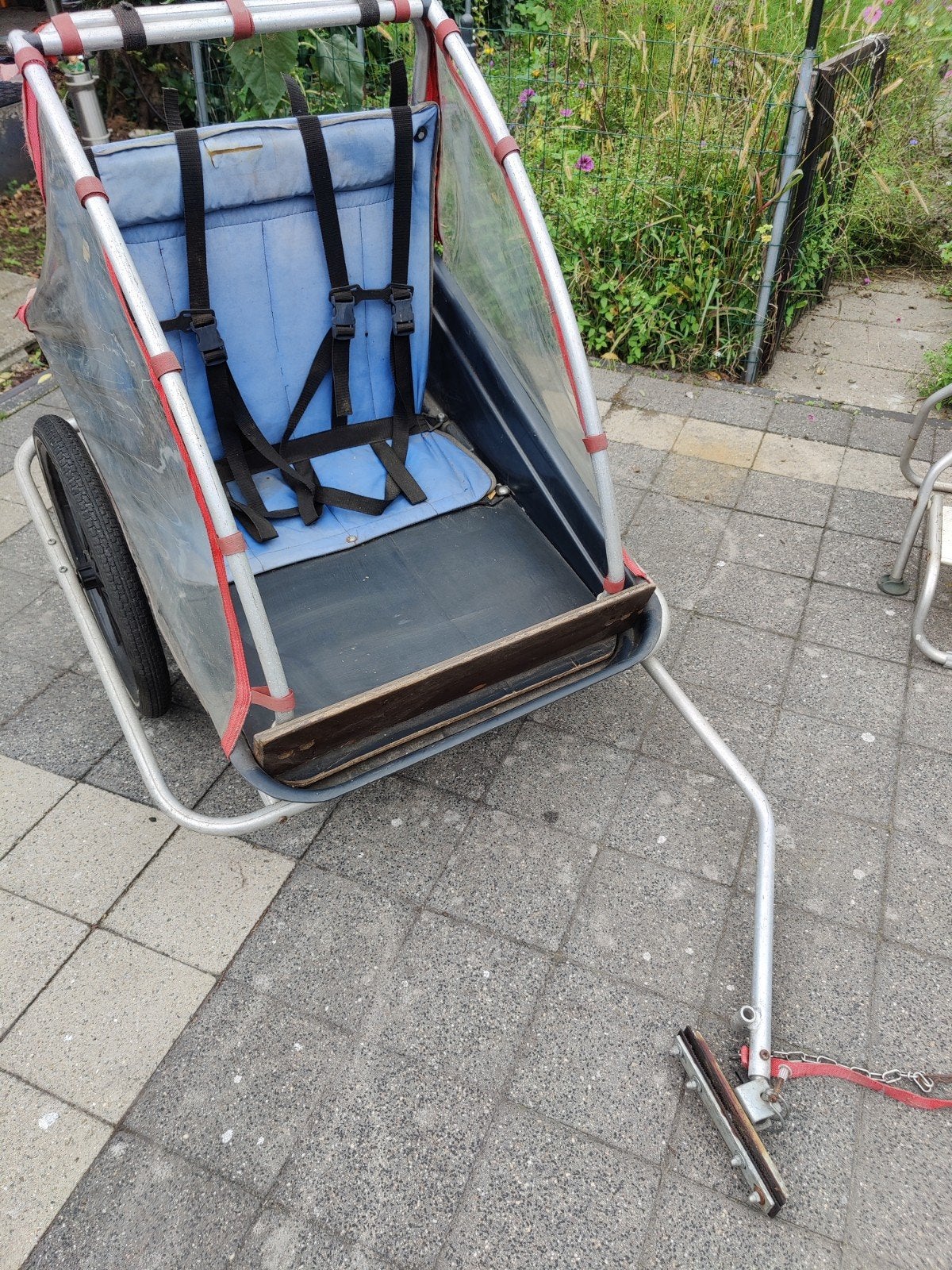 Aanhangwagentje voor fiets., Enlèvement