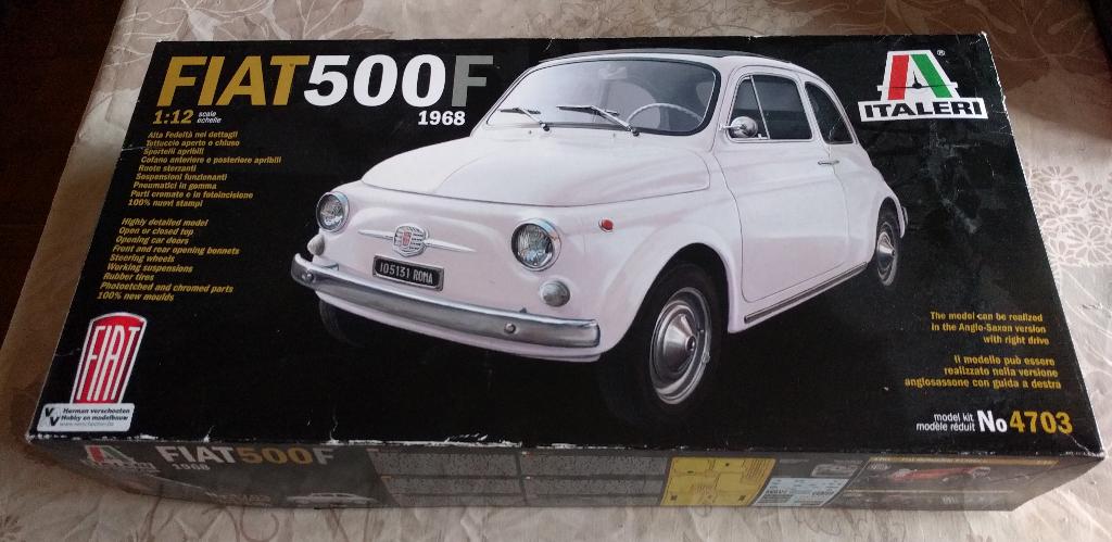 Italeri Fiat 500F 1/12, Ophalen, Gebruikt, 1:9 t/m 1:12, Auto