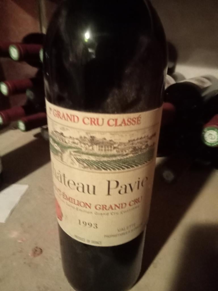 Château Pavie 1993, Verzamelen, Wijnen, Ophalen of Verzenden, Vol