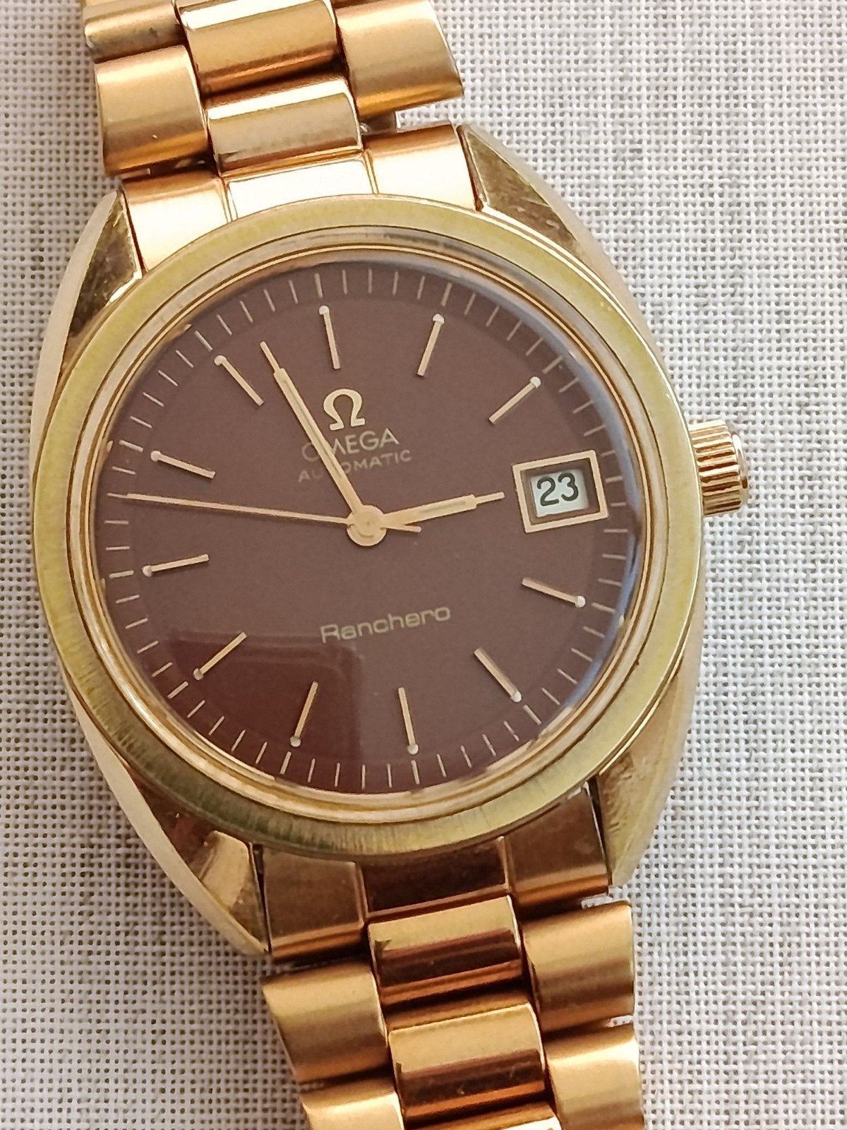 Omega Ranchero 1975 Belgische markt, Handtassen en Accessoires, Horloges | Heren, Omega