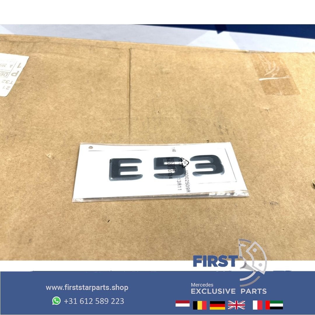 ZWART LOGO W213 C238 E53 AMG EMBLEEM ZWART EMBLEMEN E 53 KLA