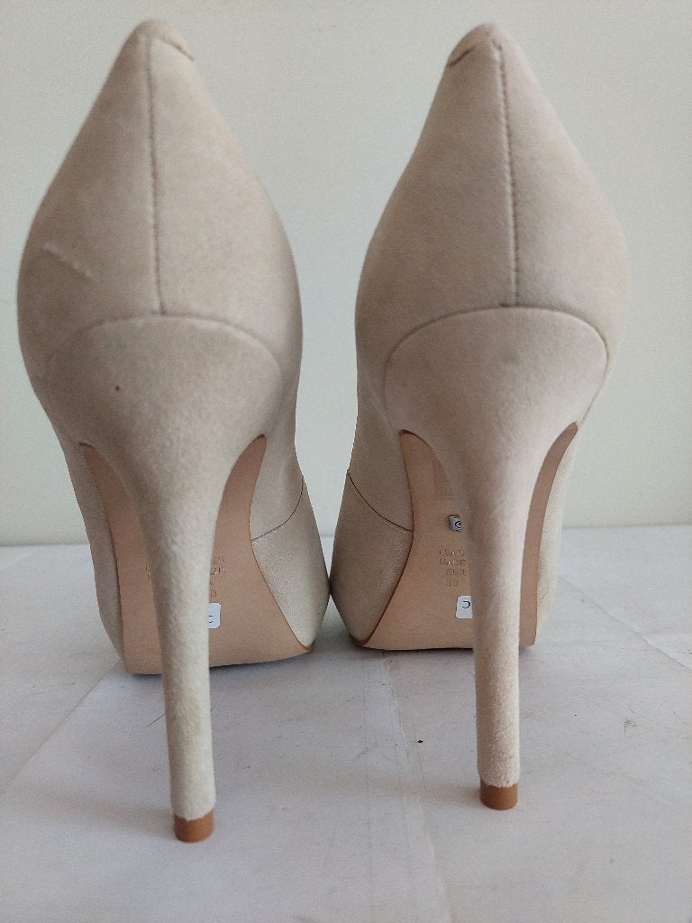 142C* BUFFALO LONDON sexy beige leren pumps (39), Kleding | Dames, Pumps, Verzenden, Beige, Nieuw