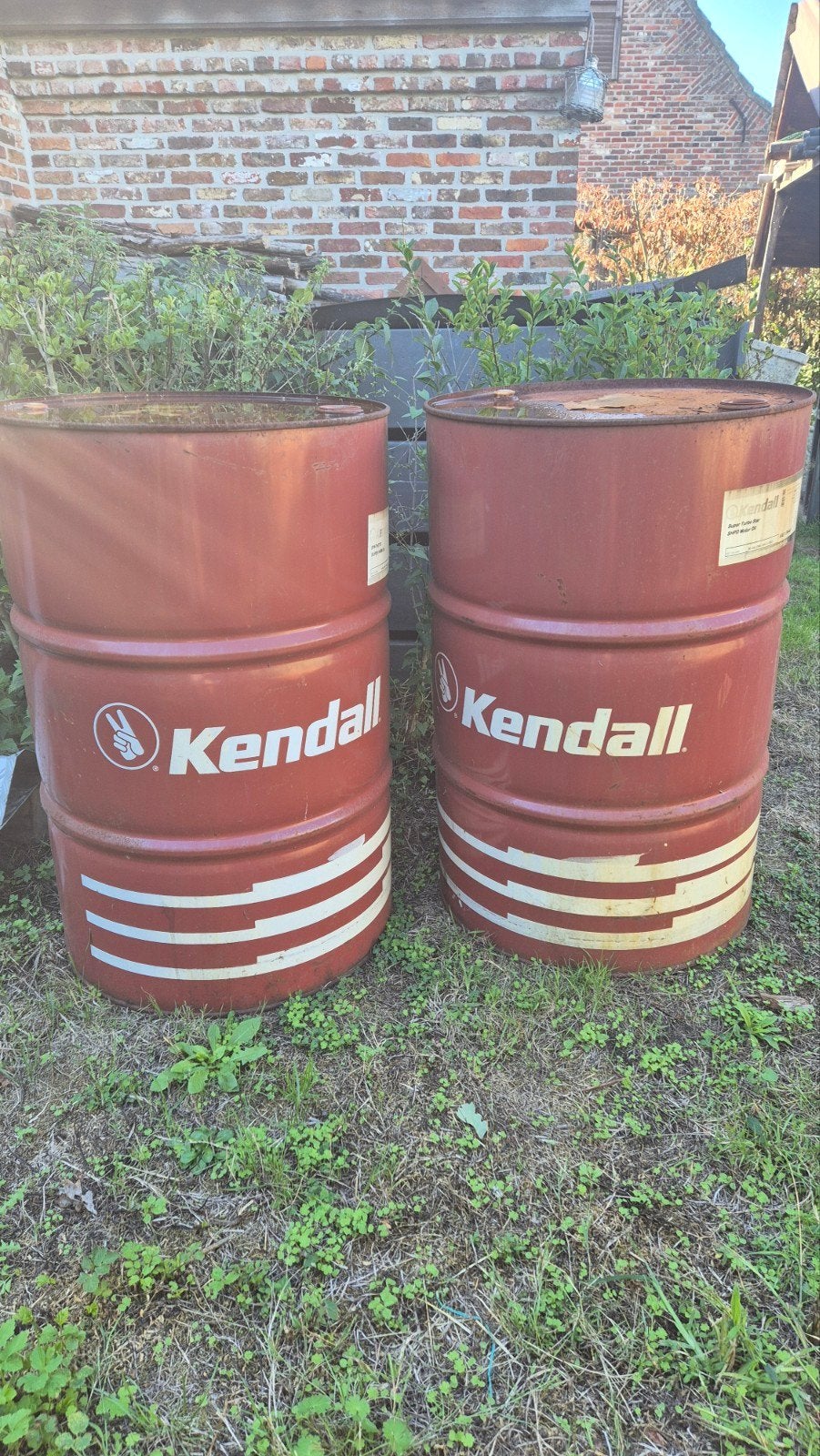 2x Olievaten Kendall, Jardin & Terrasse, Paniers de feu, Enlèvement, Utilisé
