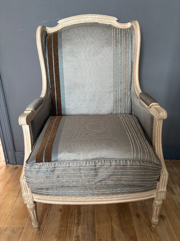 Bergère in Louis XV-stijl - beige patina, Ophalen