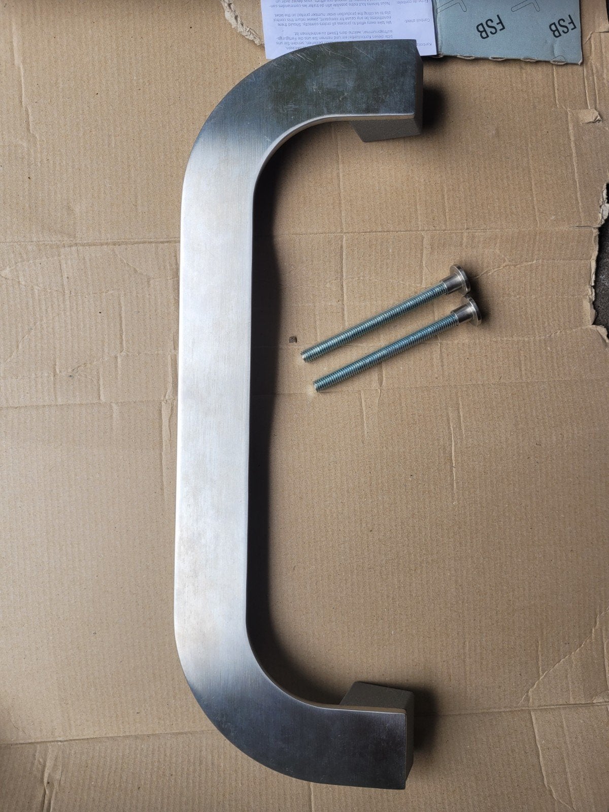 Inox deurgreep van FSB, Bricolage & Construction, Quincaillerie & Fixations, Enlèvement, Inox