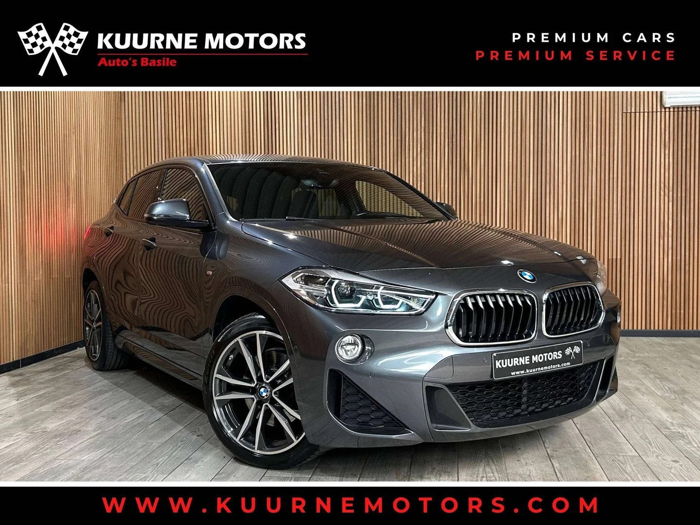 BMW X2 sDrive20iA M Pack Alu19"/Led/Leder/Gps/Cam/Pdc/VerwZe, Cuir, Argent ou Gris, Entreprise, Noir