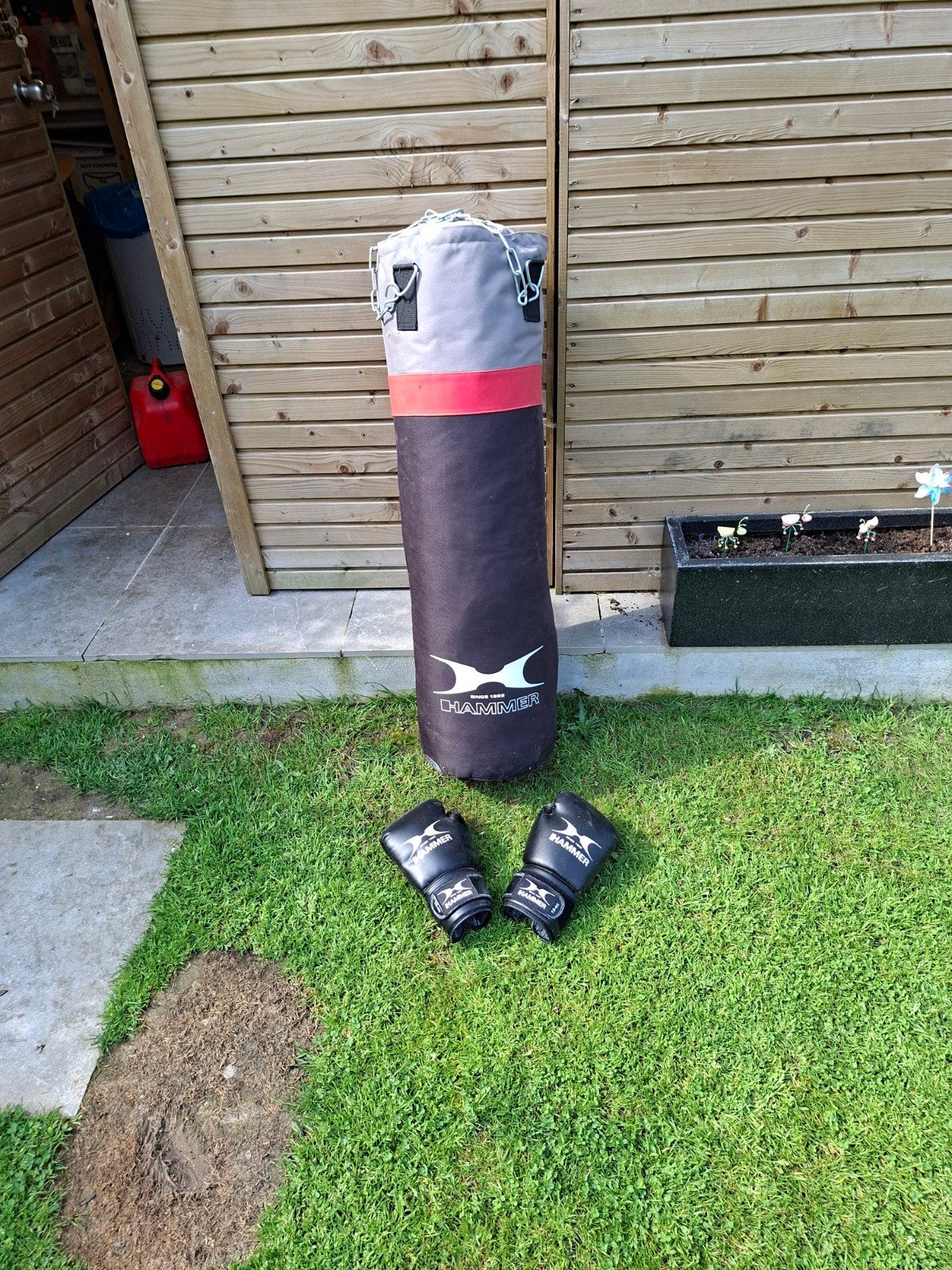 Bokszak met handschoenen nieuw, Ophalen, Bokszak