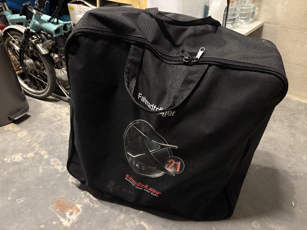 Verkocht!  Fietsendrager Uebler X 21 Nano, Ophalen, Zo goed als nieuw, 2 fietsen, Trekhaakdrager