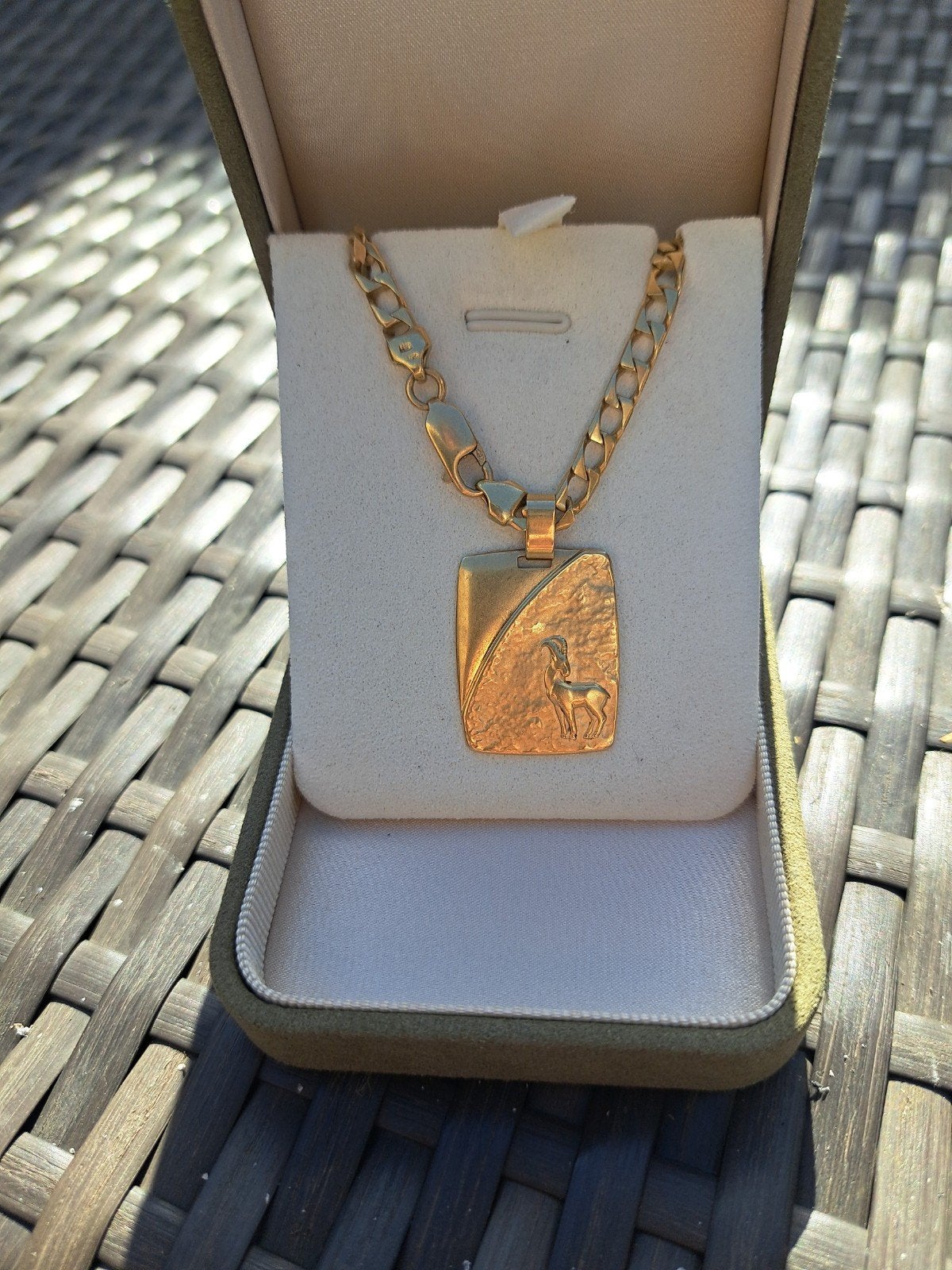 collier et pendentif en or 18k 47,05g 70 cm, Avec pendentif, Or, Comme neuf, Or