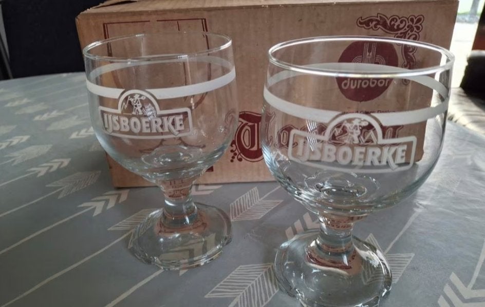 6 ijscoupe glazen Ijsboerke, Collections, Enlèvement, Comme neuf, Autres types