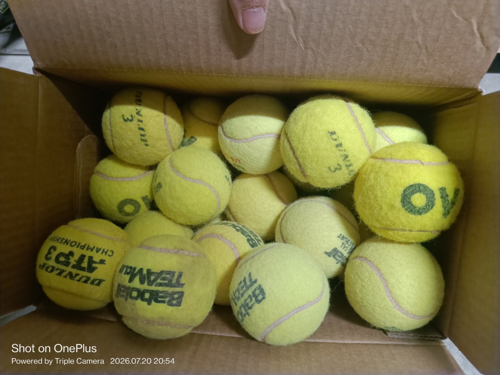 50 gebruikte tennisballen voor de hond, Animaux & Accessoires, Jouets pour chiens, Enlèvement