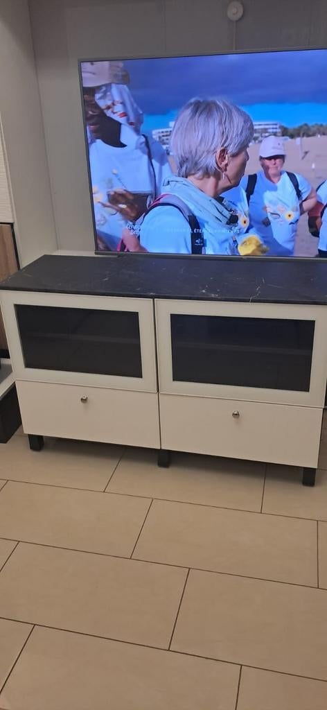 Ensemble meuble TV BESTA et caisson mural, Maison & Meubles, 25 à 50 cm, Moins de 100 cm, Comme neuf, 100 à 150 cm