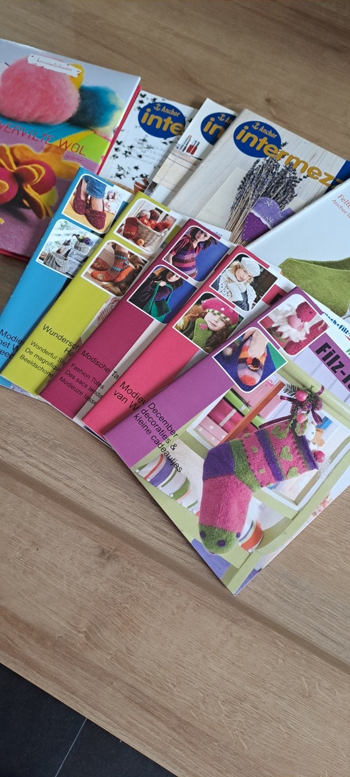 10 boekjes om te vilten met viltwol, Ophalen of Verzenden