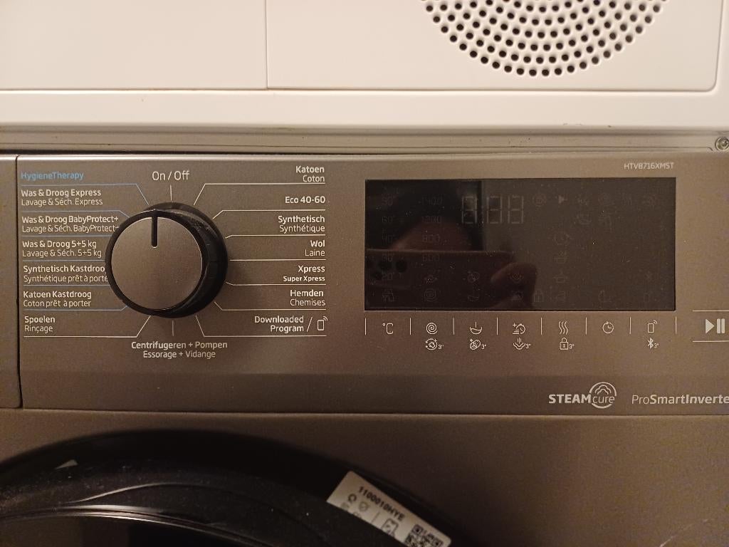 Geïntegreerde wasmachine + droger 350€, Elektronische apparatuur, Was-droogcombinaties, Zo goed als nieuw, 6 tot 8 kg, 85 tot 90 cm