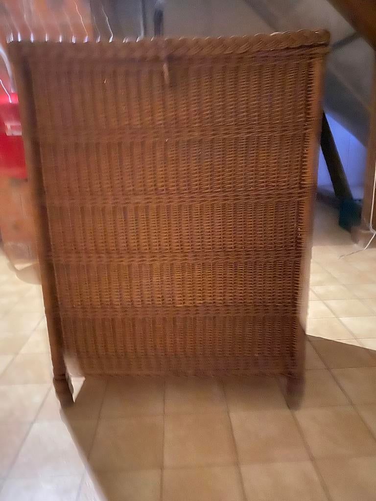 Rieten opbergmand, Huis en Inrichting, Woonaccessoires | Schalen en Manden, Ophalen, Zo goed als nieuw