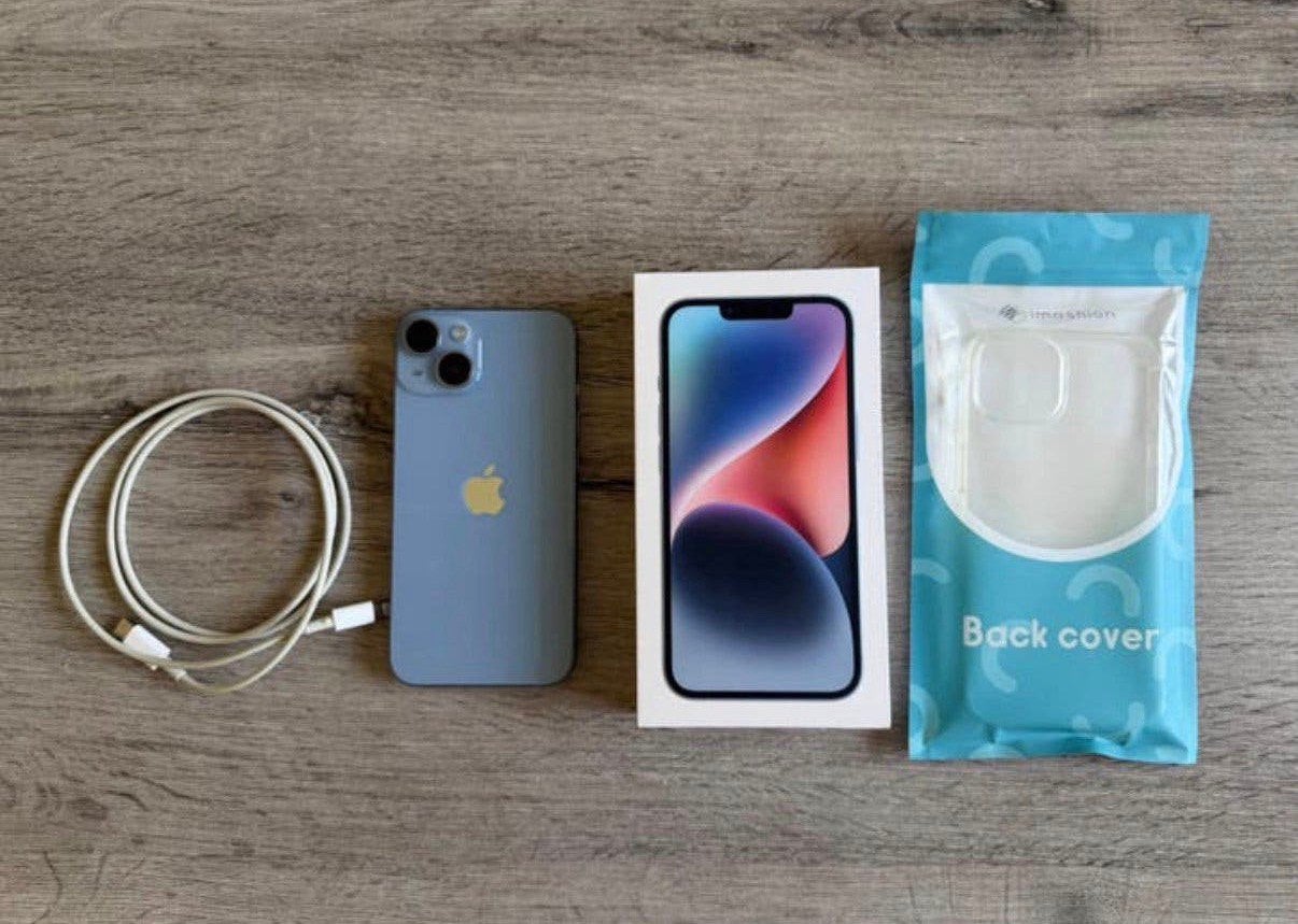Iphone 14 128gb, Telecommunicatie, Mobiele telefoons | Apple iPhone, Ophalen, Blauw, 81 %, Met simlock