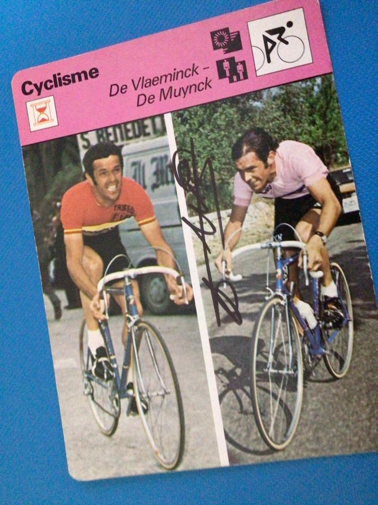 wielerkaart giro 1976 roger de vlaeminck  de muynck signe, Verzenden, Zo goed als nieuw