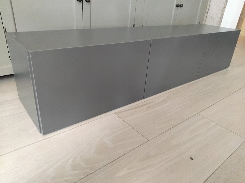 TV meubel muurmodel antraciet 150 cm, Huis en Inrichting, Ophalen, Gebruikt