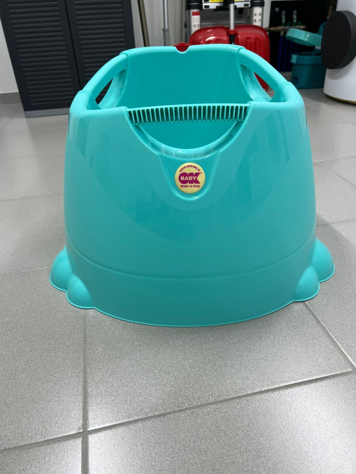 Okbaby douchezit, Kinderen en Baby's, Ophalen, Zo goed als nieuw, Zitje