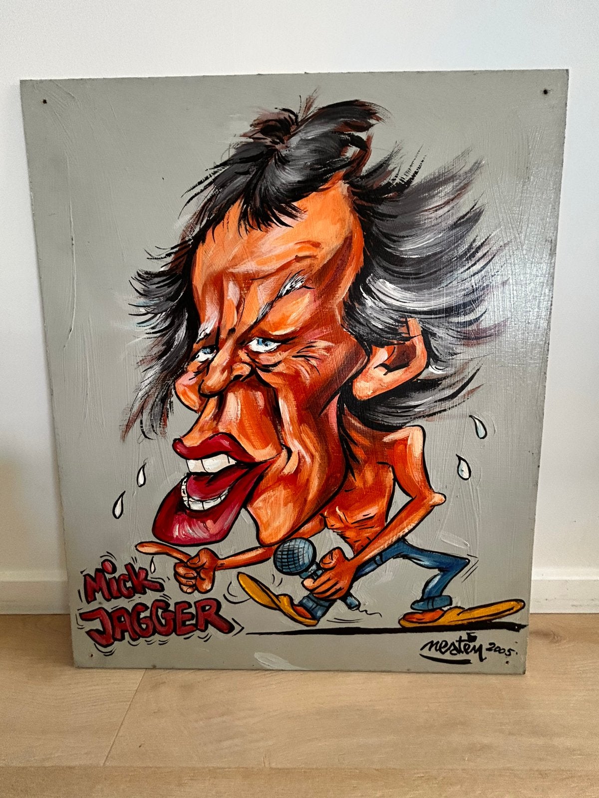 Originele karikatuur van mick jagger, Ophalen