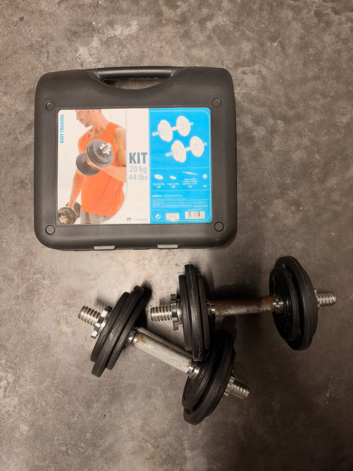 Halterset 20kg, Ophalen, Gebruikt, Halterset