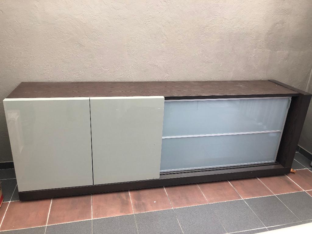 Dressoir, Ophalen, Glas, Modern, Gebruikt