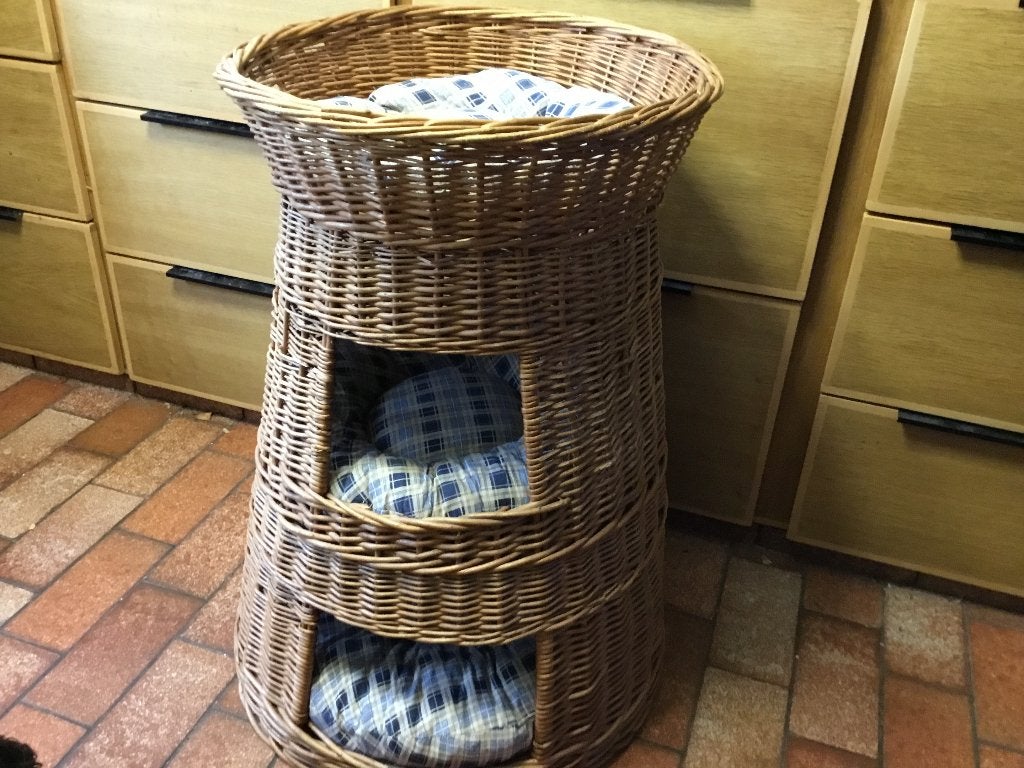 tour à chats en osier 3 étages  50€, Ophalen, Gebruikt, Overige