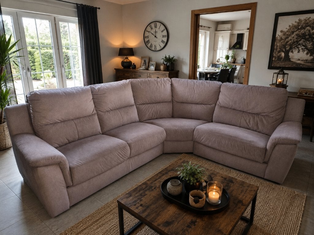 Hoeklounge, Huis en Inrichting, Zetels | Complete zithoeken, Ophalen, Angle, Nieuw, Info@artdeco-bygwen.be